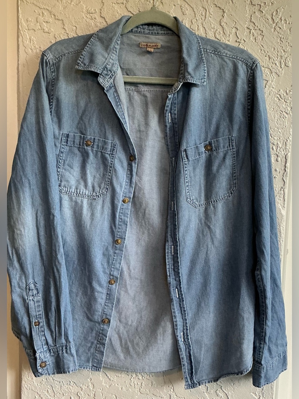 Cape Juby Light Blue Denim Shirt Jacket